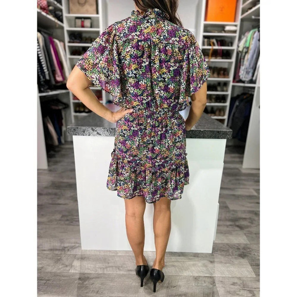 Pinch Bohemian Purple Flutter Sleeve Dress $73 - Picture 10 of 15